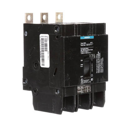 Siemens BQD370 Circuit Breaker | 480V 70A 3P 14kA@480V Bolt-on BQD Series
