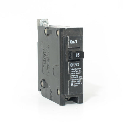 Eaton BQL15 Circuit Breaker | 240V 15A 1P 10kA@240V BQL Series