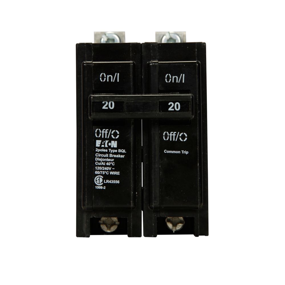Eaton BQL220 Circuit Breaker | 240V 20A 2P 10kA@240V BQL Series