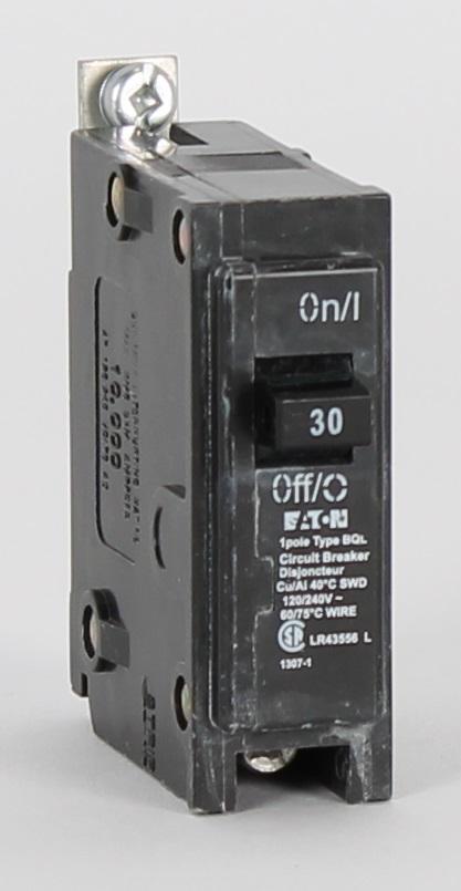 Eaton BQL30 Circuit Breaker | 240V 30A 1P 10kA@240V Bolt-On BQL Series