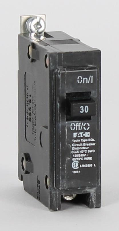 Eaton BQL30 Circuit Breaker | 240V 30A 1P 10kA@240V Bolt-On BQL Series