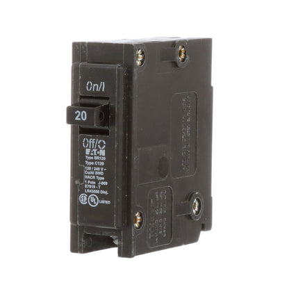 Eaton BR120 Circuit Breaker | 568V 20A 1P 10kA@120V Plug-In BR Series
