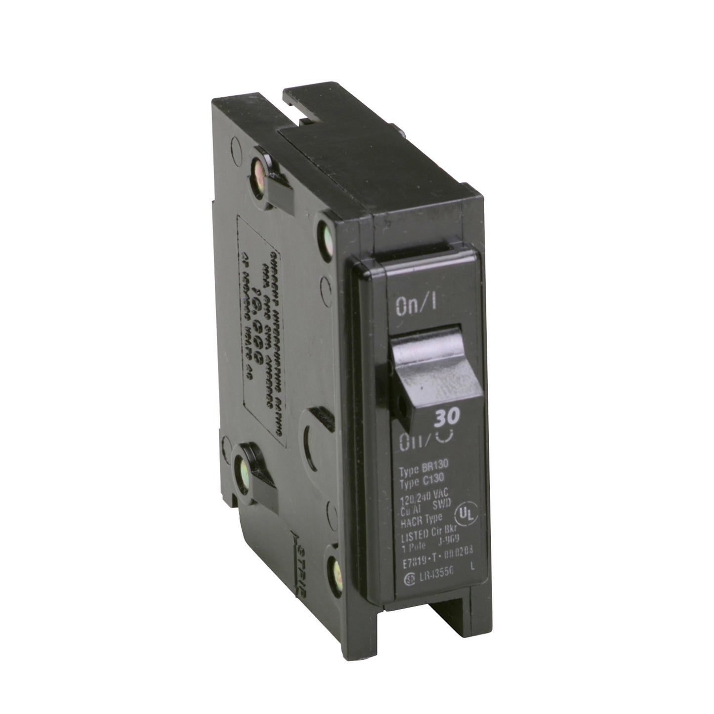Eaton BR130 Circuit Breaker | 7V 30A 1P 10kA@120V Plug-In BR Series