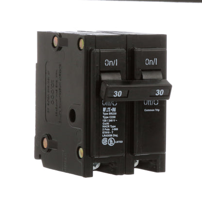 Eaton BR230 Circuit Breaker | 240V 30A 2P 10kA@240V Plug-In BR Series