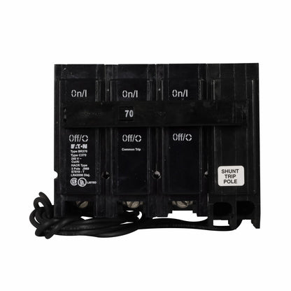 Cutler Hammer BR370ST Circuit Breaker | 240V 70A 3P 10kA@240V Plug-In BR Series