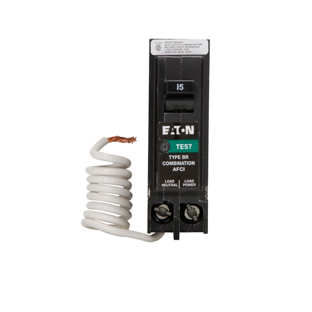 Westinghouse BRAF115C Circuit Breaker | 5V 15A 1P 10kA@120V Plug-In BR Series