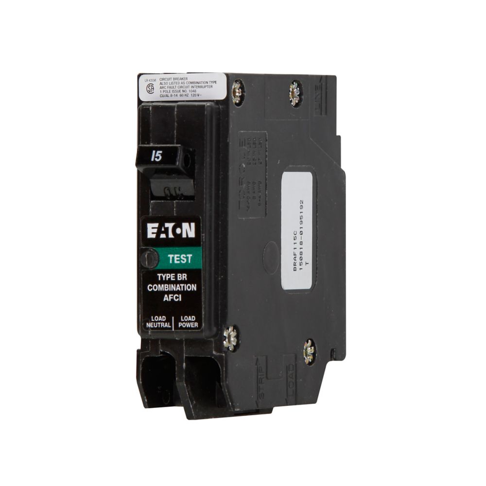 Westinghouse BRAF115C Circuit Breaker | 5V 15A 1P 10kA@120V Plug-In BR Series