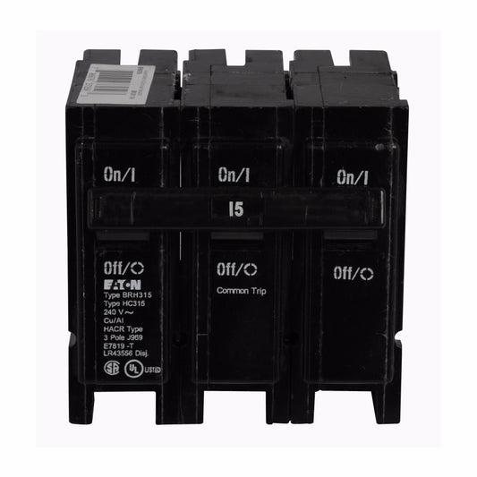 BRH315 - Cutler Hammer Plug-In 15 Amp 3 Pole Circuit Breaker - Essential Electric Supply