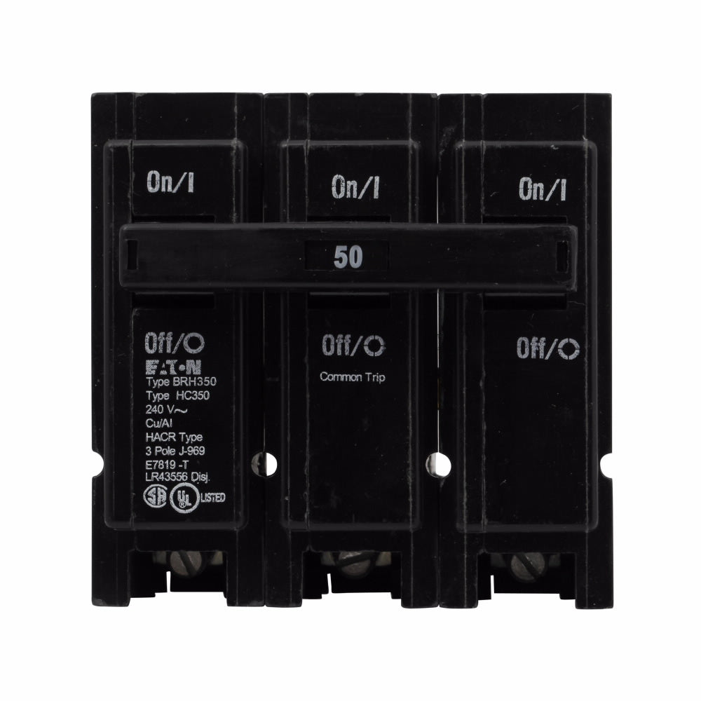 BRH350 - Cutler Hammer Plug-In 50 Amp 3 Pole Circuit Breaker - Essential Electric Supply