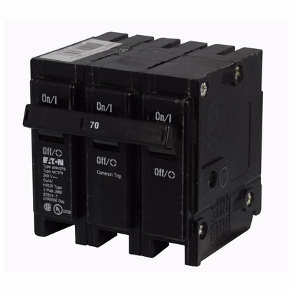 Cutler Hammer BRH370 Circuit Breaker | 240V 70A 3P 22kA@240V Plug-In BR Series