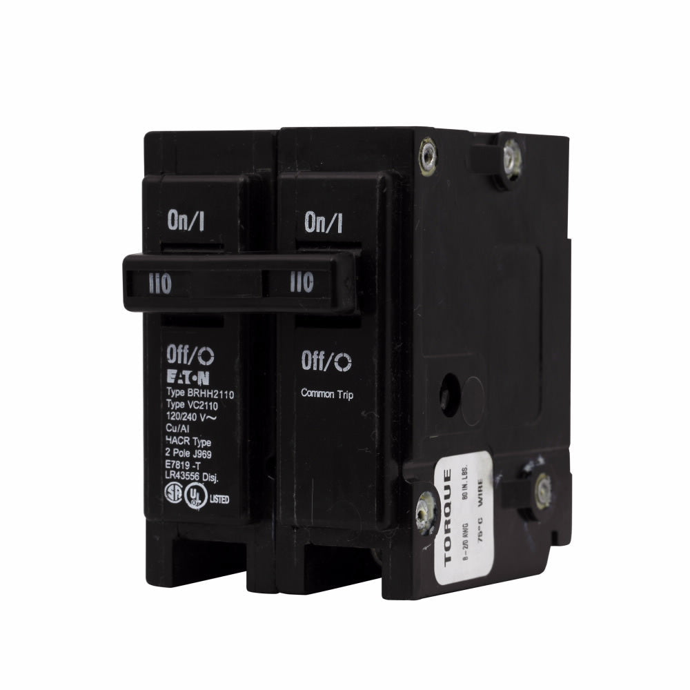 Cutler Hammer BRHH2110 Circuit Breaker | 240V 110A 2P 42kA@240V Plug-In BR Series