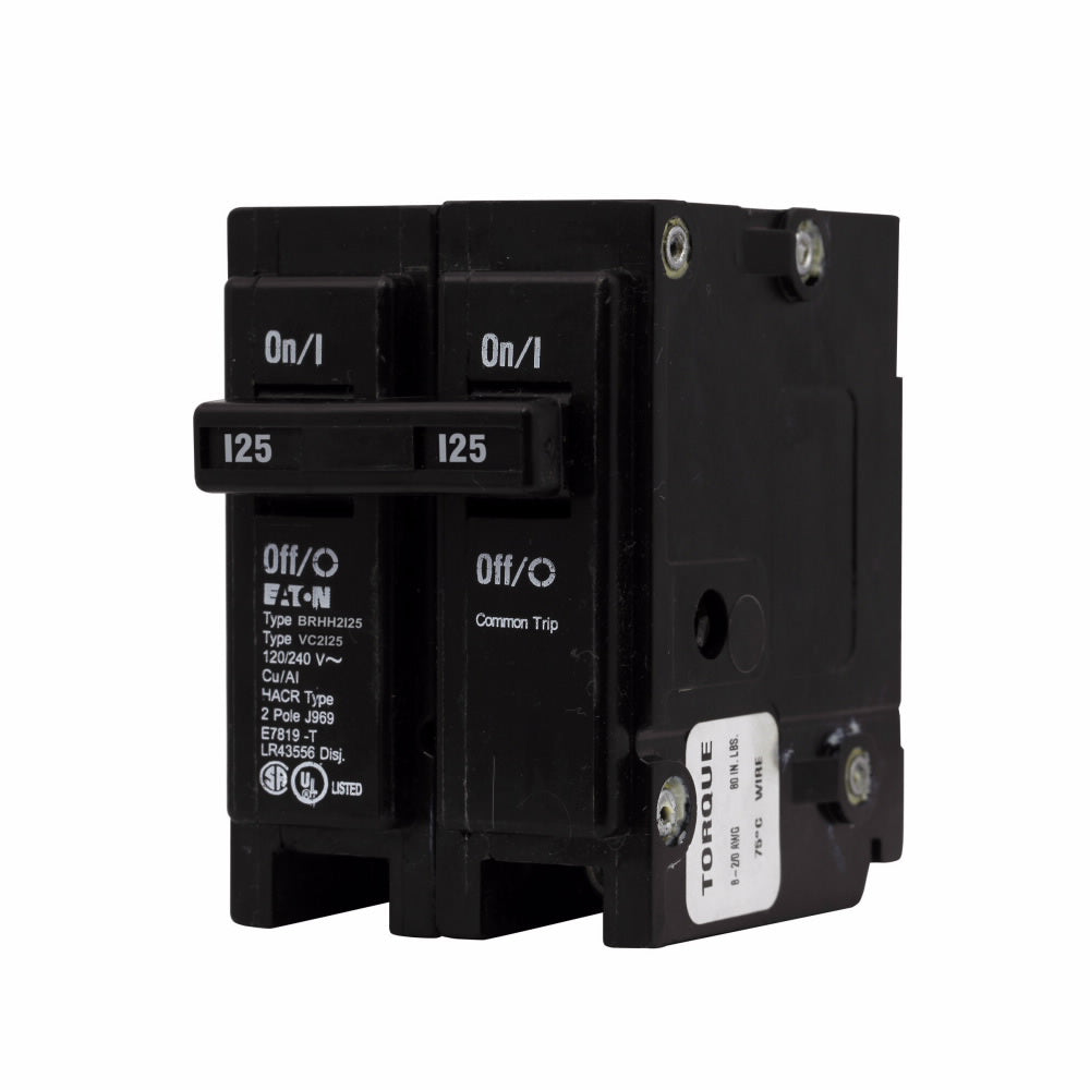 Cutler Hammer BRHH2125 Circuit Breaker | 240V 125A 2 Pole 42kA@240V BR Series