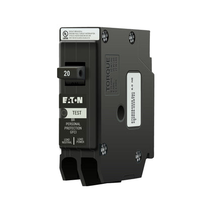 Eaton BRN120GF Circuit Breaker | 120V 20A 1P 10kA@120V Plug-In Type BR