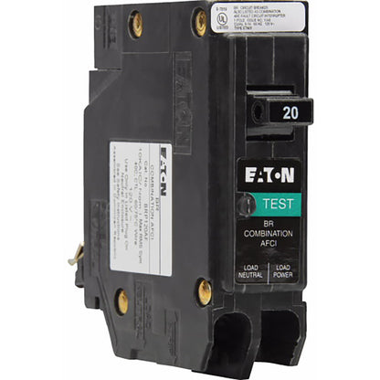 Eaton BRP120AF Circuit Breaker | 120V 20A 1P 10kA@120V Plug-In BR Series
