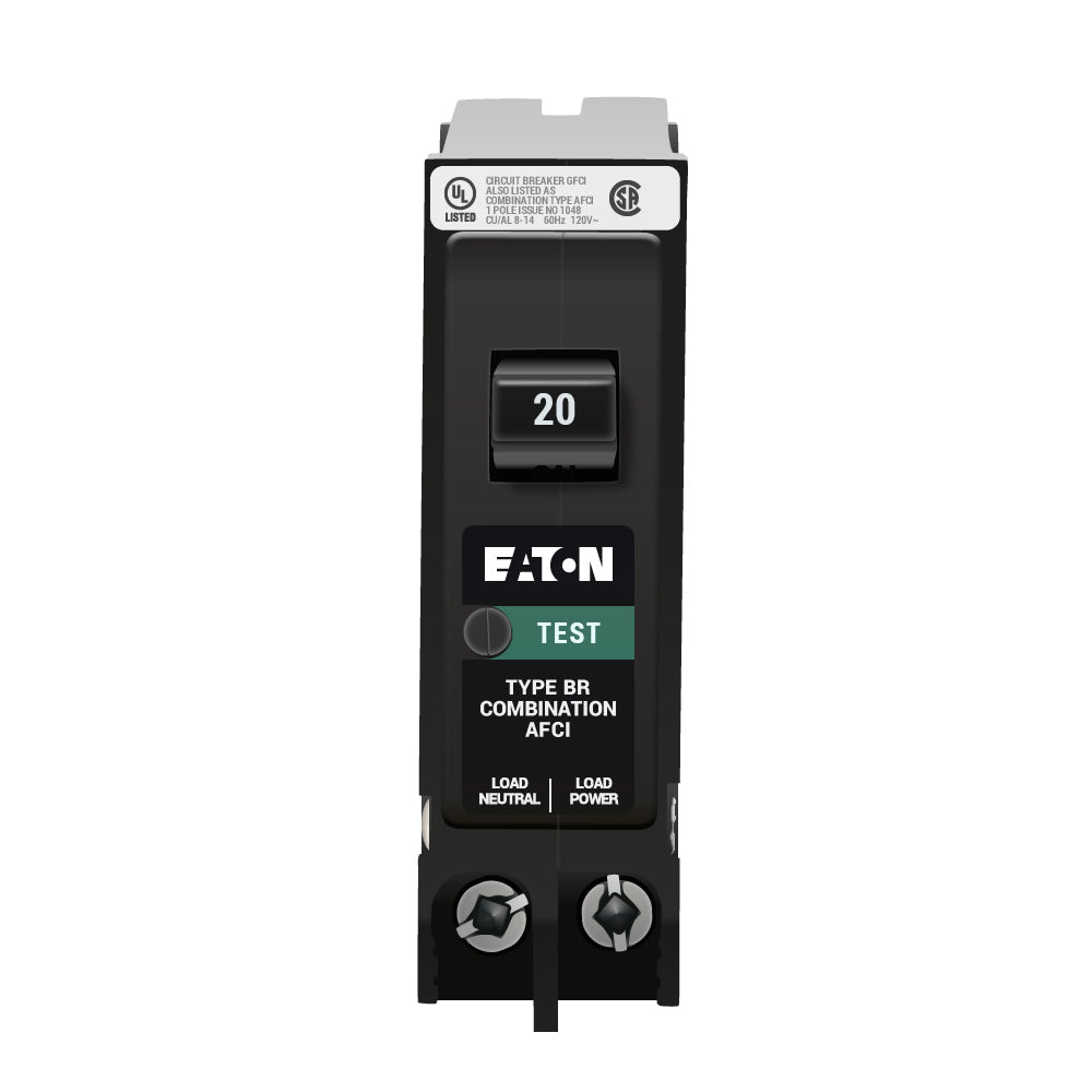 Eaton BRP120AF Circuit Breaker | 120V 20A 1P 10kA@120V Plug-In BR Series