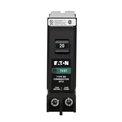 Eaton BRP120AF Circuit Breaker | 120V 20A 1P 10kA@120V Plug-In BR Series