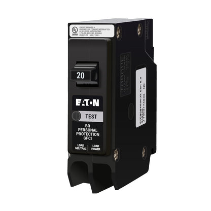 Eaton BRP120GF Circuit Breaker | 120V 20A 1P 10kA@120V Plug-In BR Series