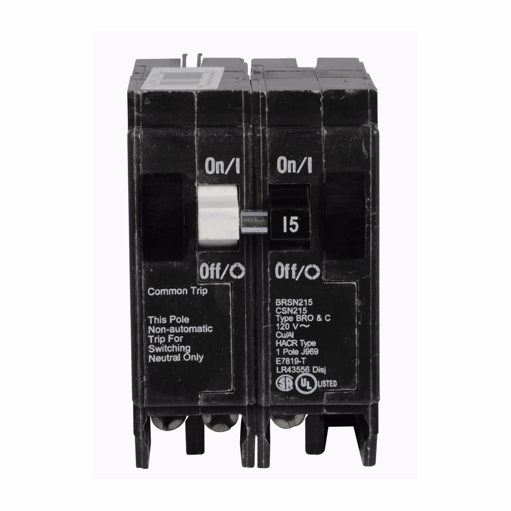 BRSN215 - Cutler Hammer Plug-In 15 Amp 2 Pole Circuit Breaker - Essential Electric Supply