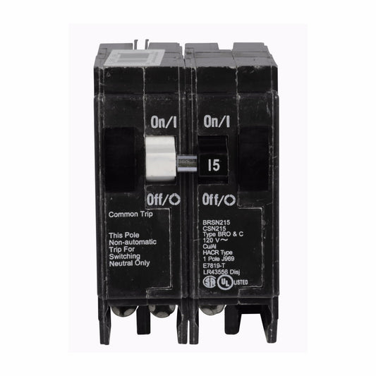 BRSN215 - Cutler Hammer Plug-In 15 Amp 2 Pole Circuit Breaker - Essential Electric Supply