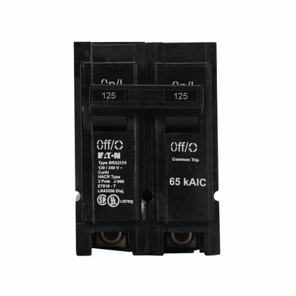 Cutler Hammer BRX2125 Circuit Breaker | 240V 125A 2P 65kA@240V Plug-In BR Series