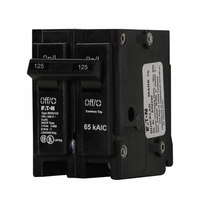 Cutler Hammer BRX2125 Circuit Breaker | 240V 125A 2P 65kA@240V Plug-In BR Series