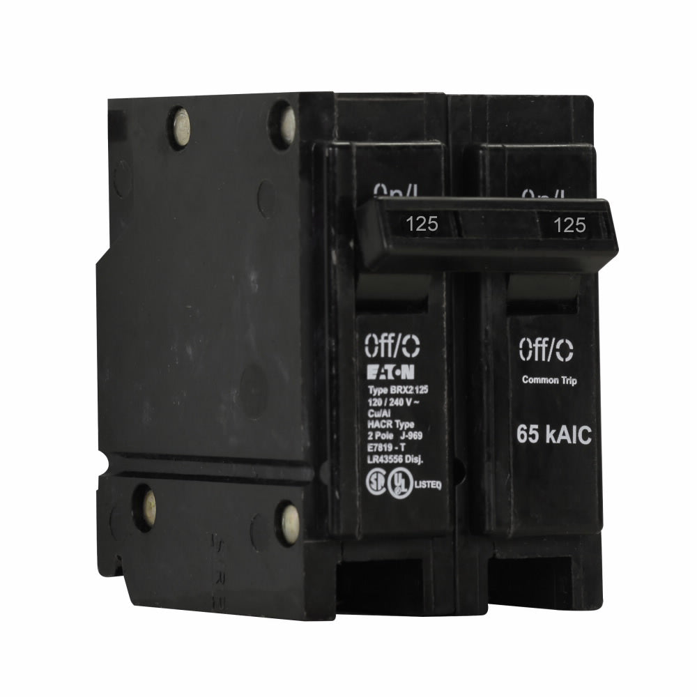 Cutler Hammer BRX2125 Circuit Breaker | 240V 125A 2P 65kA@240V Plug-In BR Series