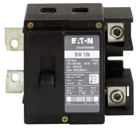 BW2125 - Cutler Hammer Bolt-On 125 Amp 2 Pole Circuit Breaker - Essential Electric Supply
