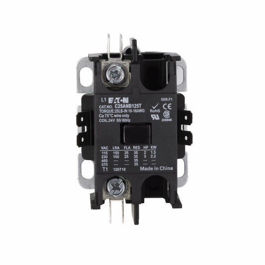 C25ANB125T Cutler Hammer C25 Series Contactor 600V 25A 24V Coil - Essential Electric Supply