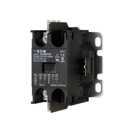 Eaton C25ANB140T Contactor | 1P 1Ph 40A 24V coil