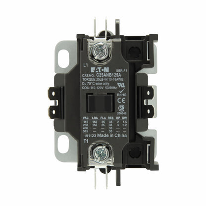 Cutler Hammer C25ANB130A Contactor | 1P 1PH 600V 30A 120V C25 Series