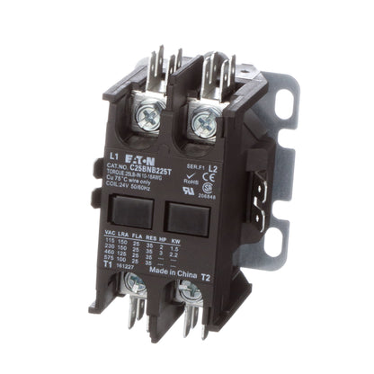 Cutler Hammer C25BNB225T Contactor | 2P 1P 600V 25A 24V C25 Series