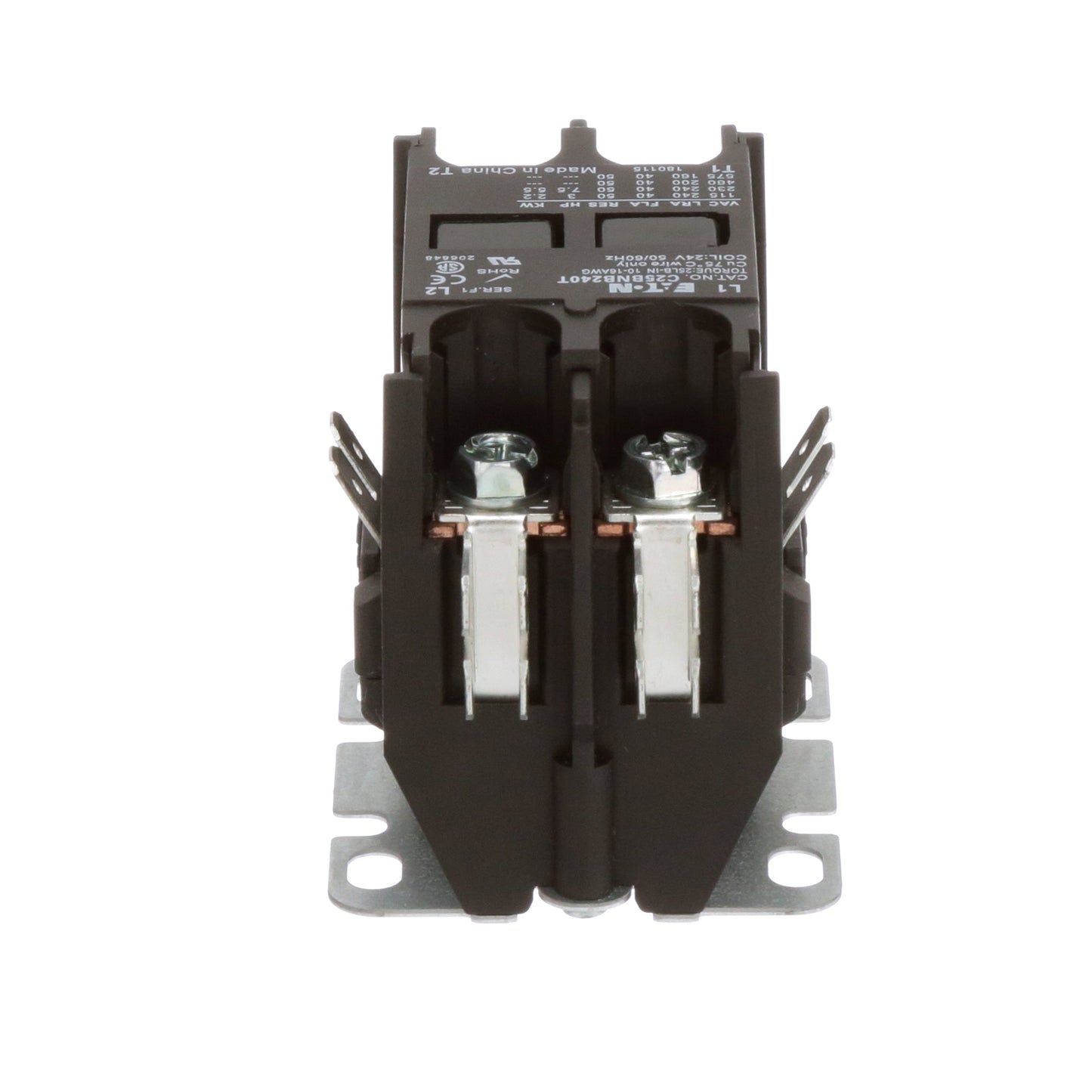 Eaton C25BNB240T Contactor | 2 pole 1 phase 2V 40A 24V coil