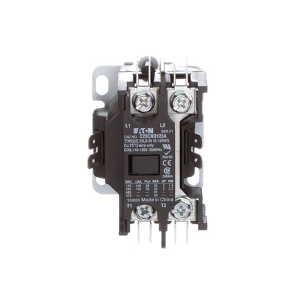 Cutler Hammer C25CNB125A Contactor | 1P 1PH 600V 25A 120V Coil C25 Series