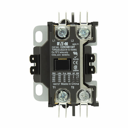 C25CNB130T Cutler Hammer C25 Series Contactor 600V 30A 24V Coil - Essential Electric Supply