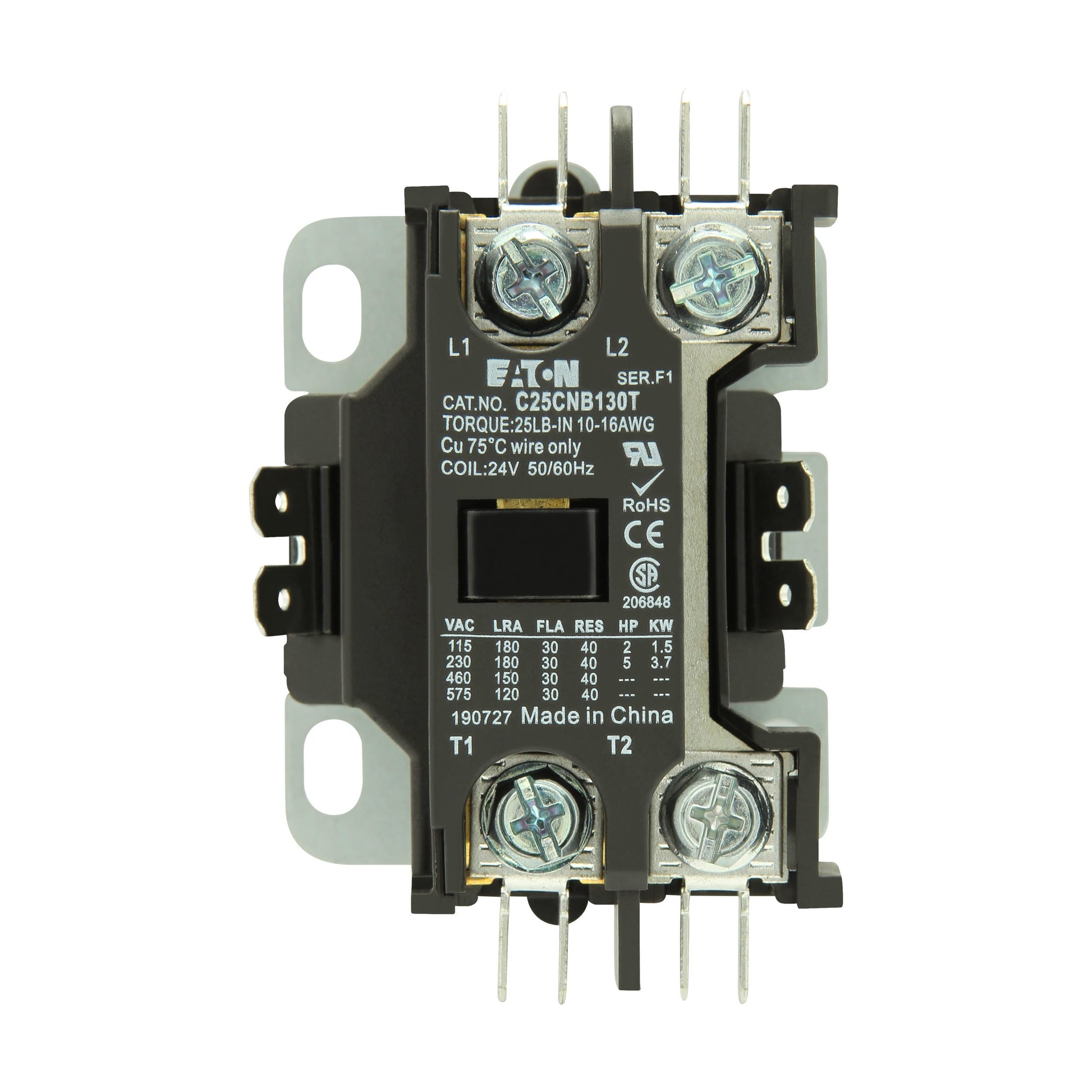 C25CNB125B Cutler Hammer C25 Series Contactor 600V 25A 240V Coil - Essential Electric Supply