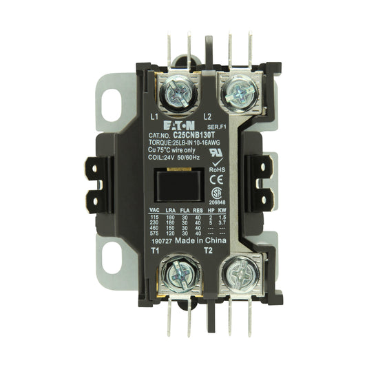C25CNB125B Cutler Hammer C25 Series Contactor 600V 25A 240V Coil - Essential Electric Supply
