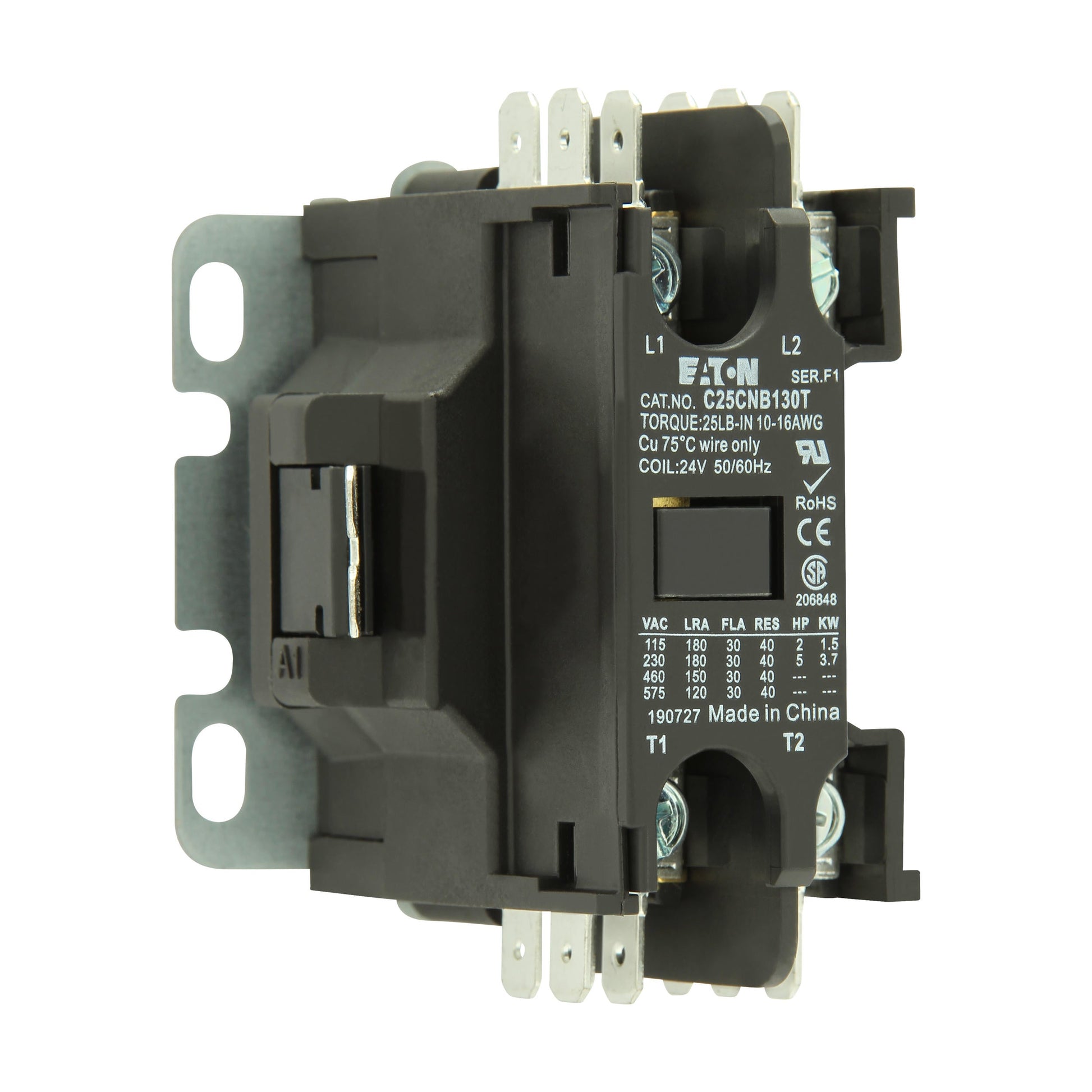 C25CNB125B Cutler Hammer C25 Series Contactor 600V 25A 240V Coil - Essential Electric Supply