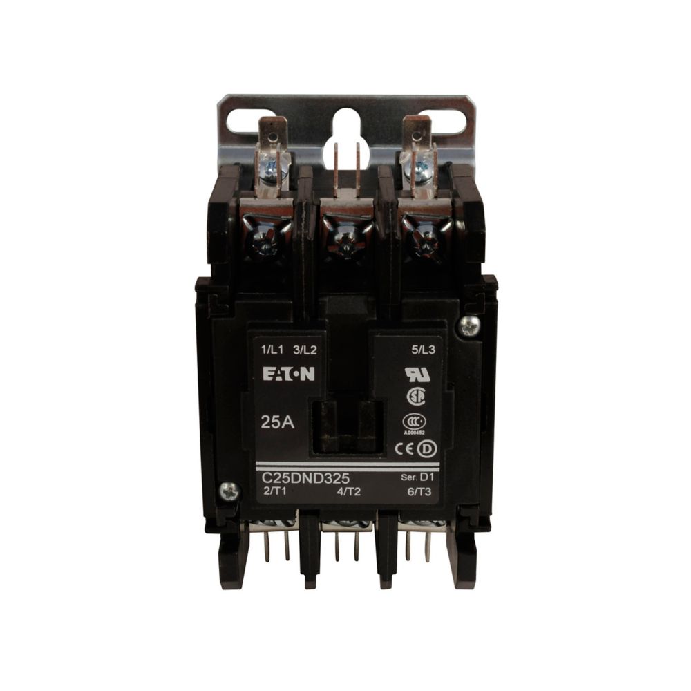 Cutler Hammer C25DND325A Contactor | 3P 3PH 600V 25A 120V Coil C25 Series