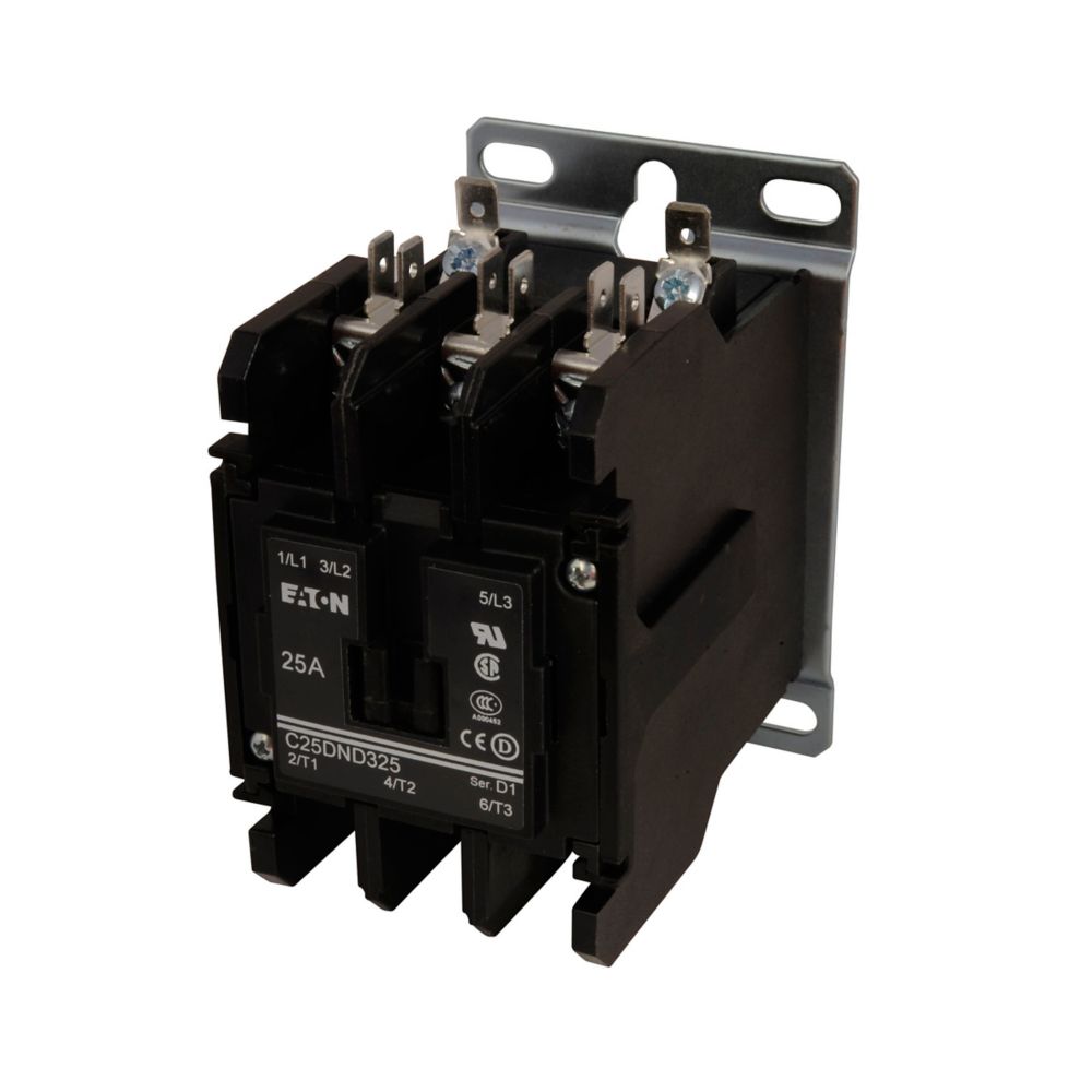 Cutler Hammer C25DND325A Contactor | 3P 3PH 600V 25A 120V Coil C25 Series