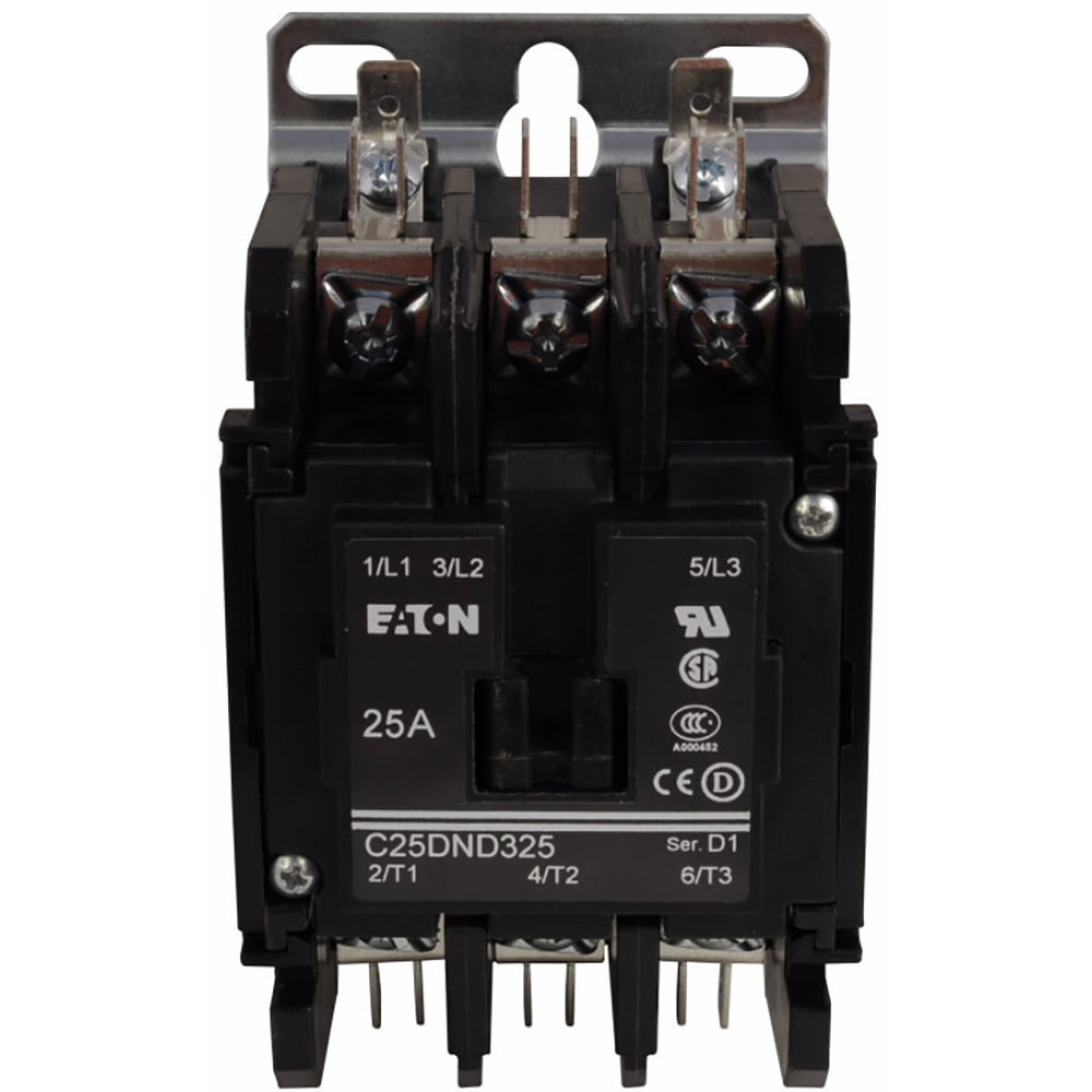 Cutler Hammer C25DND325B-GL Contactor | 3P 3PH 600V 25A 208V Coil C25 Series