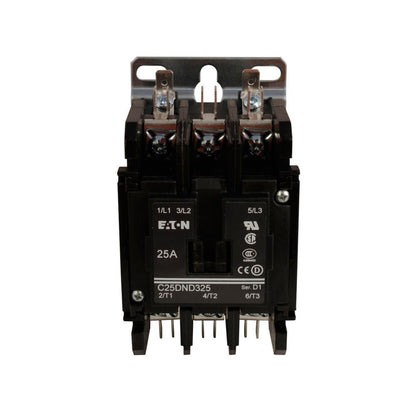 Cutler Hammer C25DND325B Contactor 3 pole 3 phase 600V 25A 208V coil C25 Series
