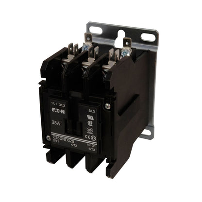 Cutler Hammer C25DND325B Contactor 3 pole 3 phase 600V 25A 208V coil C25 Series