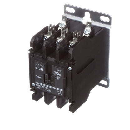 Eaton C25DND330A Contactor 3 pole 3 phase 600V 30A 120V coil C25 Series