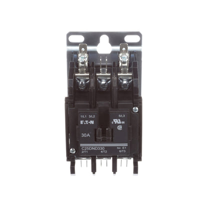 Eaton C25DND330B Contactor 3 pole 3 phase 600V 30A 208V coil C25 Series