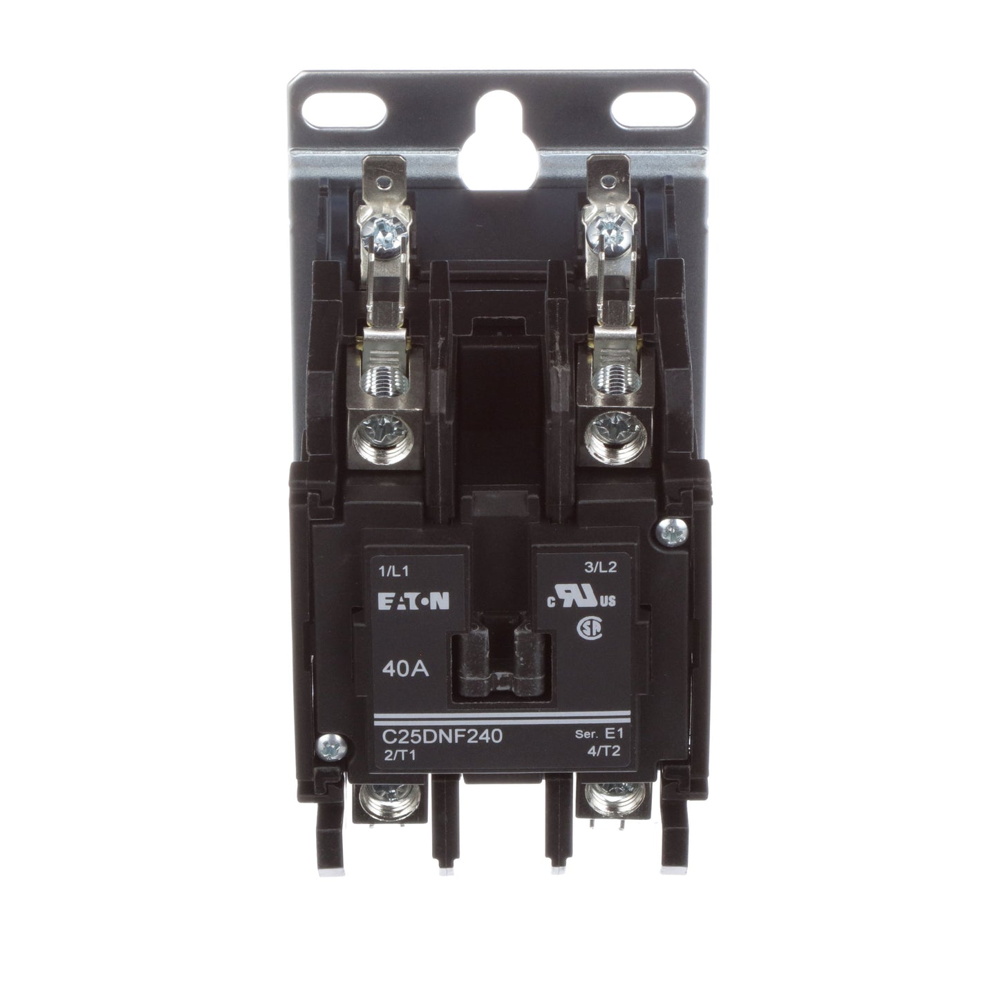 Cutler Hammer C25DNF240A Contactor | 2 pole 1 phase 600V 40A 110V coil C25 Series