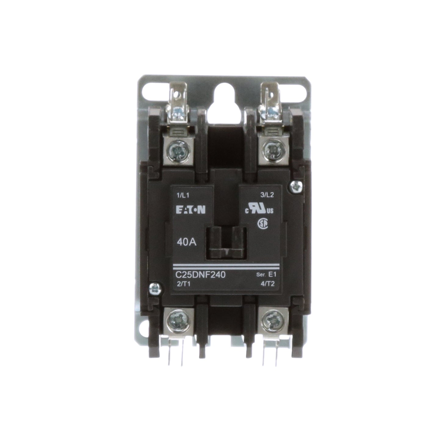 Cutler Hammer C25DNF240B Contactor | 2 pole 1 phase 600V 40A 208V coil C25 Series