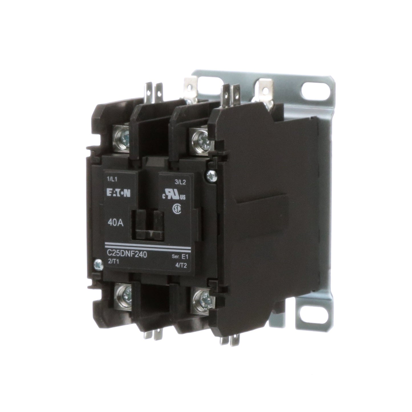 Cutler Hammer C25DNF240B Contactor | 2 pole 1 phase 600V 40A 208V coil C25 Series