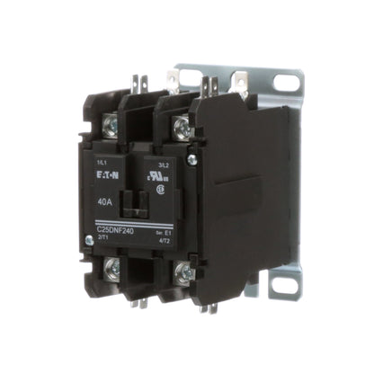 Cutler Hammer C25DNF240B Contactor | 2 pole 1 phase 600V 40A 208V coil C25 Series