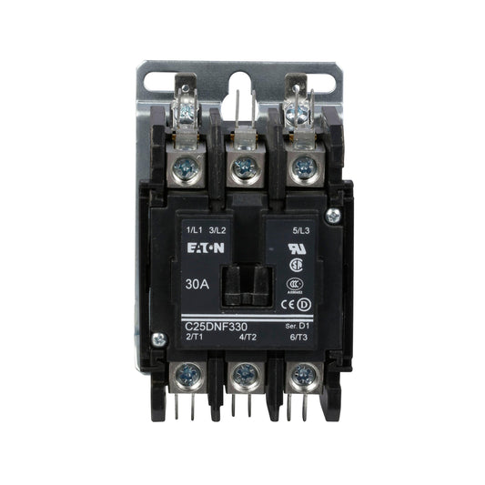 C25DNF330A Cutler Hammer C25 Series Contactor 600V 30A 120V Coil - Essential Electric Supply
