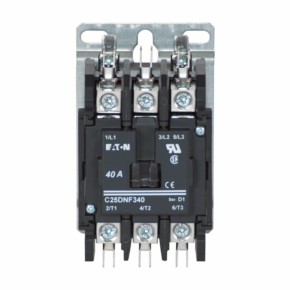 C25DNF340B Cutler Hammer C25 Series Contactor 600V 40A 240V Coil - Essential Electric Supply